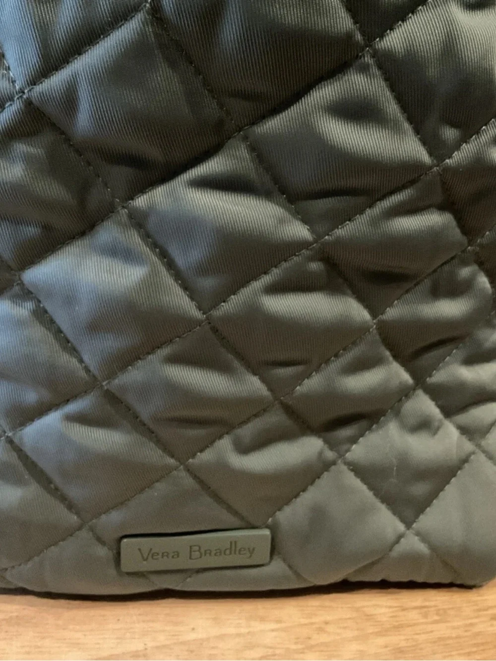 Vera Bradley Convertible Small Backpack Quilted Look Olive Leaf Green NWTs - Picture 2 of 5